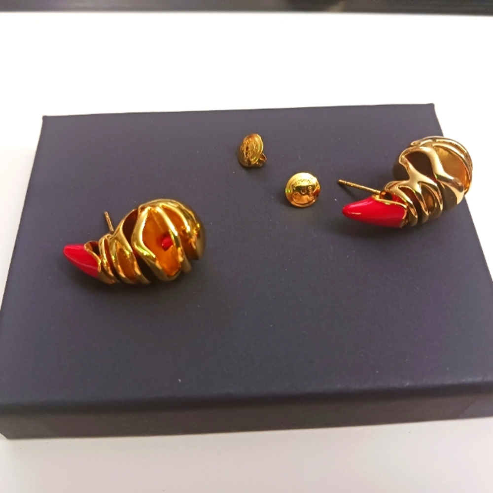 Bottega VENETA EARRINGS (SMALL Twist) Made In ITALY AG925